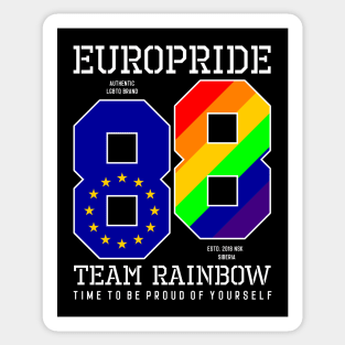 LGBT Team Rainbow 88 Europride Sticker